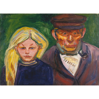 Reproduction Le vieux pêcheur et sa fille - Edvard Munch