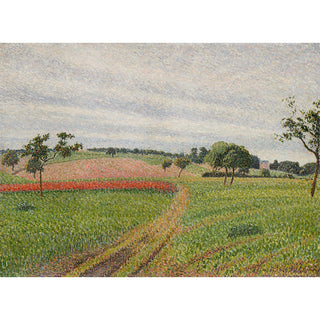 Reproduction Les Coteaux de Thierceville, Temps Gris - Camille Pissarro