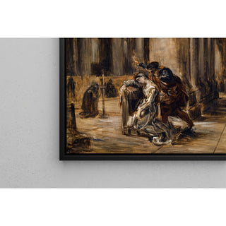 Reproduction Marguerite à l’église Goethe, Faust, première partie, scène dans la cathédrale - Eugène Delacroix