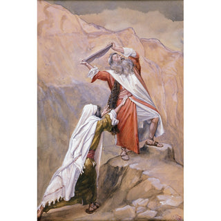 Reproduction Moïse détruisant les tablettes des dix commandements - James Tissot