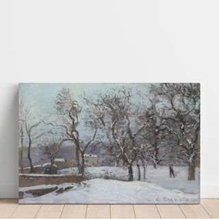 Reproduction Neige à Louveciennes - Camille Pissarro
