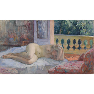 Reproduction Nu Couché devant la Fenêtre Ouverte - Henri Lebasque