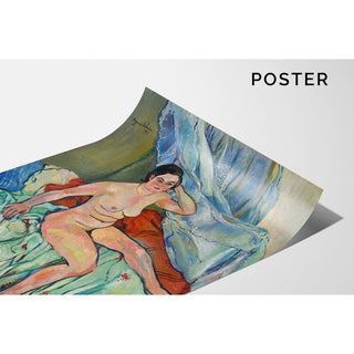 Reproduction Nu assis au bord d'un lit - Suzanne Valadon
