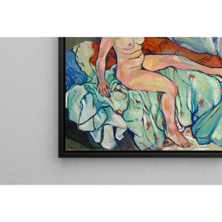 Reproduction Nu assis au bord d'un lit - Suzanne Valadon
