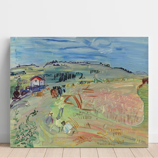 Reproduction Paysage au champ de blé aux bœufs - Raoul Dufy