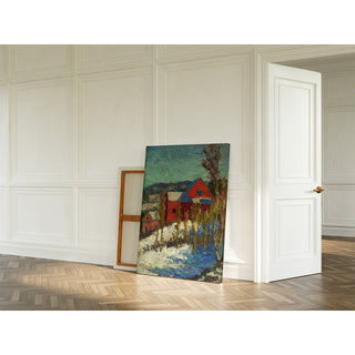Reproduction Paysage avec maisons - Konrad Mägi