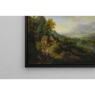 Reproduction Paysage avec rivière - Christian Georg Schütz the elder