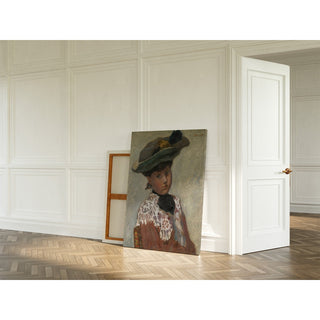 Reproduction Portrait de Jeune Femme Or Le Chapeau - Pierre Bonnard