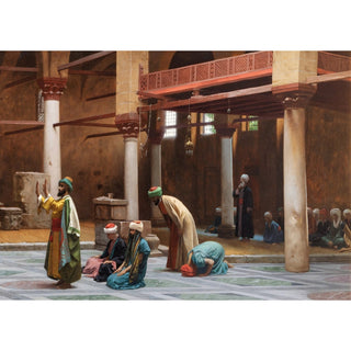 Reproduction Prières à la mosquée - Jean-Léon Gérôme