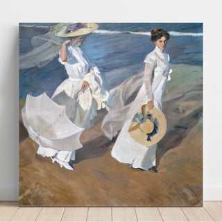 Reproduction Promenade au bord de la mer - Joaquín Sorolla