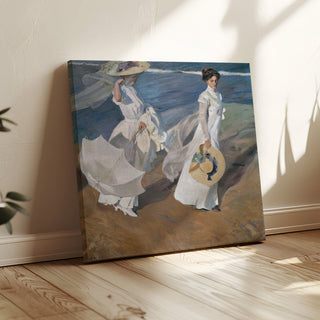 Reproduction Promenade au bord de la mer - Joaquín Sorolla