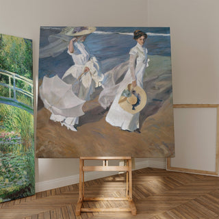 Reproduction Promenade au bord de la mer - Joaquín Sorolla