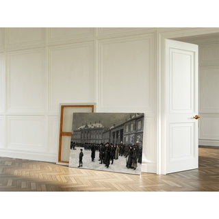Reproduction Relève de la garde au palais d'Amalienborg - Paul Fischer