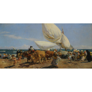 Reproduction Retour de la pêche - Joaquín Sorolla