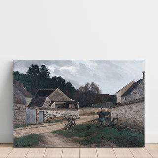 Reproduction Rue de village à Marlotte - Alfred Sisley