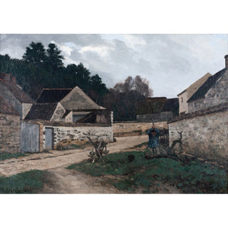Reproduction Rue de village à Marlotte - Alfred Sisley