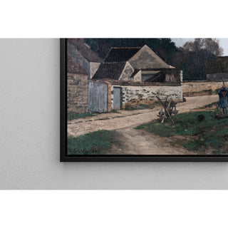 Reproduction Rue de village à Marlotte - Alfred Sisley