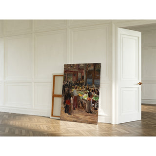 Reproduction Rue juive à Amsterdam - Max Liebermann