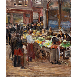 Reproduction Rue juive à Amsterdam - Max Liebermann