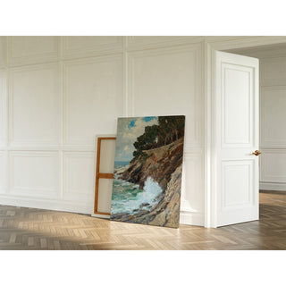 Reproduction Scène sur la côte de Nervi - Alfred Zoff