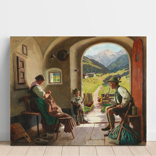 Reproduction Un jour d’été au Tyrol - Emil Rau