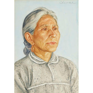Reproduction Vieille femme mexicaine - Nils Dardel