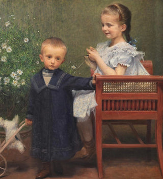 Resi et Hans Matsch, les enfants de l'artiste - Franz von Matsch