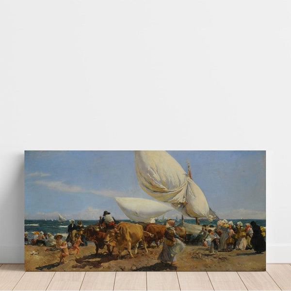 Maalauksen jäljennös Paluu kalastuksesta - Joaquín Sorolla