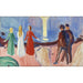 Maalauksen jäljennös Reunion rannalla - Edvard Munch