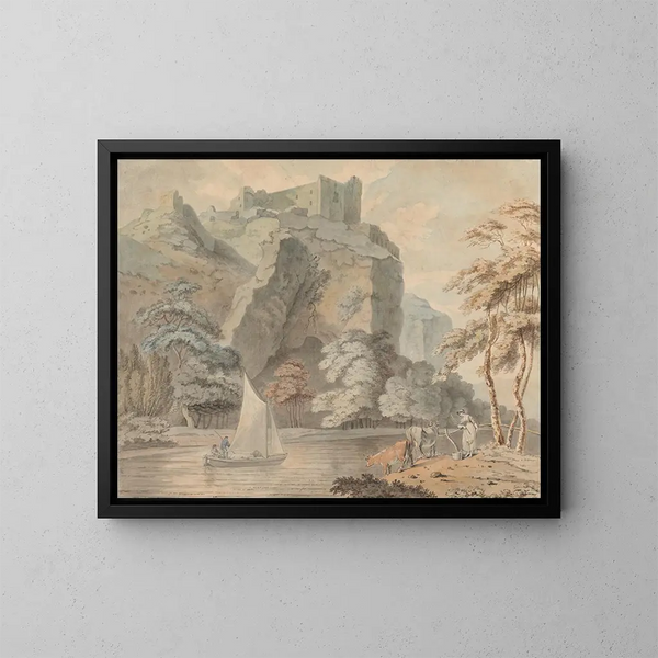 Château de Carrig Cennen, Carmarthenshire - Révérend John Gardnor — kehystetty taideteos seinällä