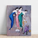 Maalauksen jäljennös Rêves et fantaisies n° 1 (The Skittle Alley) - Nils Dardel