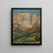Mont Blanc Seen from Combloux - Regnault Sarasin — kehystetty taideteos seinällä