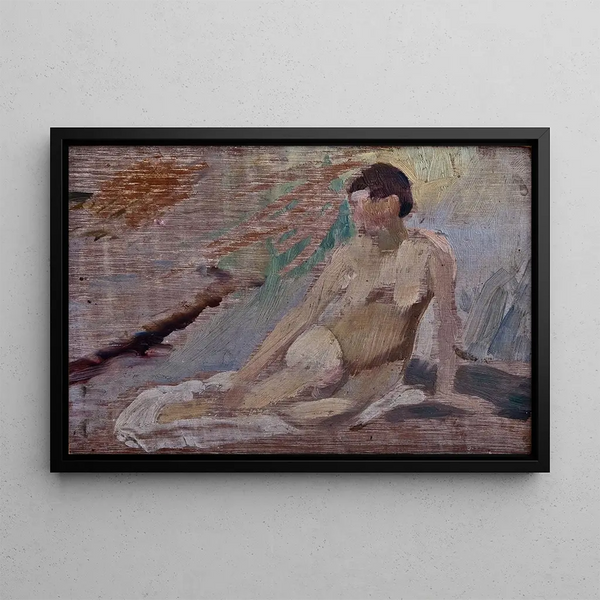 Mallin tutkimus - Richard Bergh — kehystetty taideteos seinällä