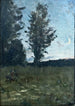 Maisema kuunvalossa - Richard Bergh — näkymä teoksesta