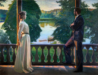 Kesäinen ilta pohjoisessa - Richard Bergh — näkymä teoksesta