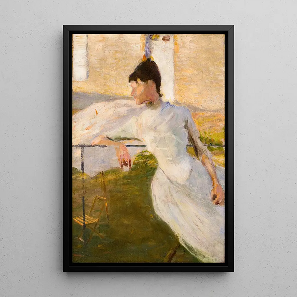Julia Beckin muotokuva - Richard Bergh — kehystetty taideteos seinällä
