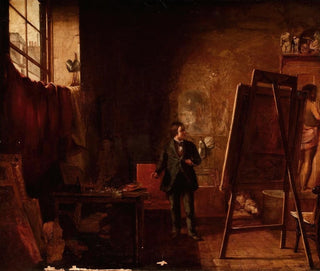 L'Atelier de l'artiste - Richard Caton Woodville — näkymä teoksesta
