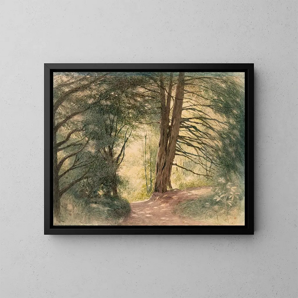 Boxhill, Surrey - Richard Doyle — kehystetty taideteos seinällä