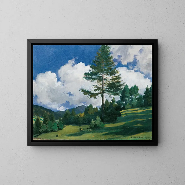 Motif à Toblach - Richard Harlfinger — kehystetty taideteos seinällä