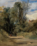 Un chemin forestier - Richard Parkes Bonington — näkymä teoksesta