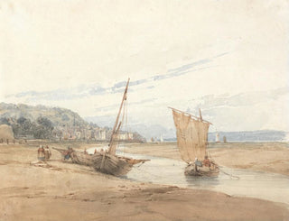 Près de Honfleur - Richard Parkes Bonington — näkymä teoksesta