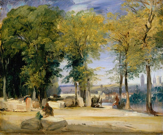 Vue près de Rouen - Richard Parkes Bonington — näkymä teoksesta
