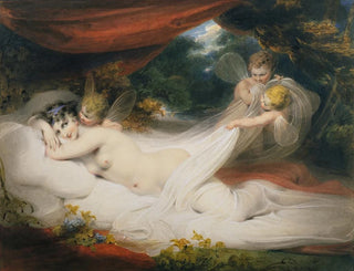 Nymphe et Cupidons - Richard Westall — näkymä teoksesta