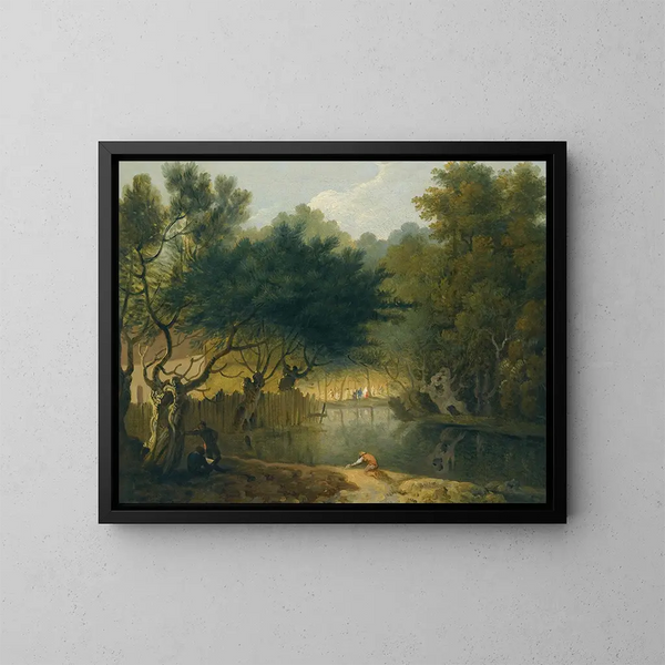 Une vue de St James's Park à Londres - Richard Wilson — kehystetty taideteos seinällä
