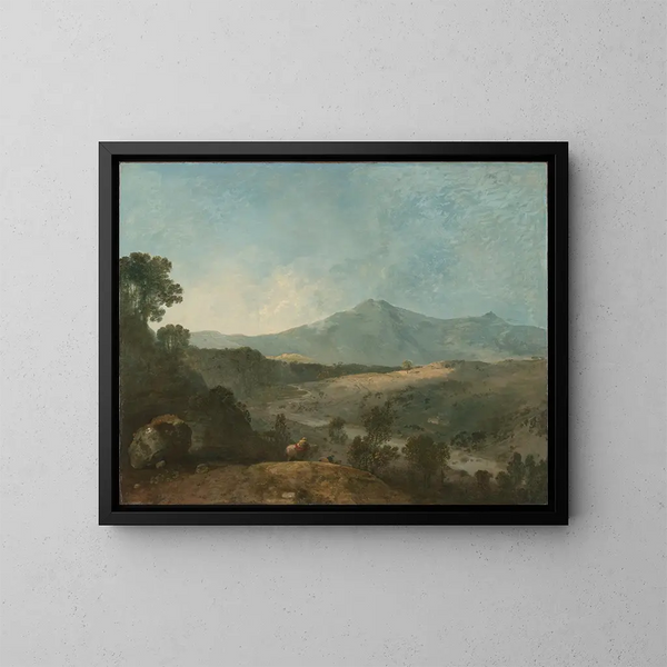 Cader Idris ja Mawddach-joen - Richard Wilson — kehystetty taideteos seinällä