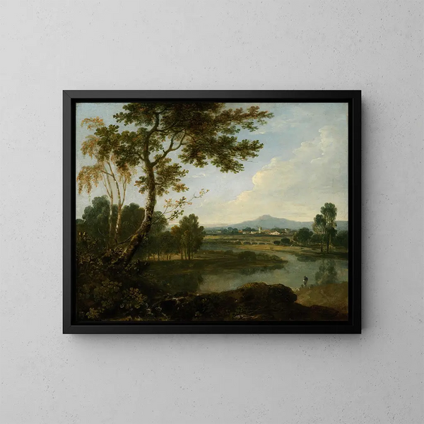 maisemasta Italiassa - Richard Wilson — kehystetty taideteos seinällä