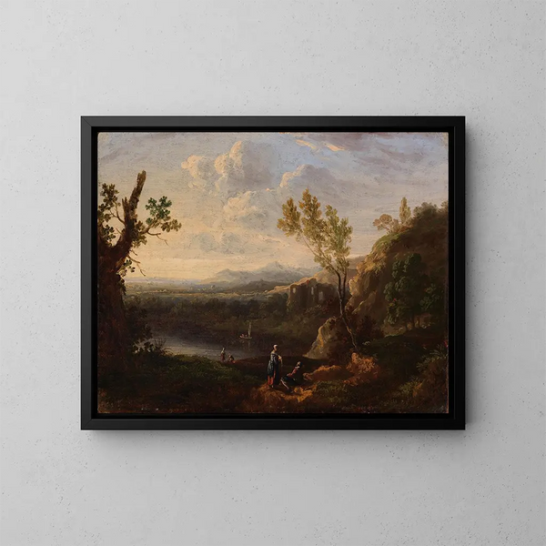 Pieni maisema - Richard Wilson — kehystetty taideteos seinällä