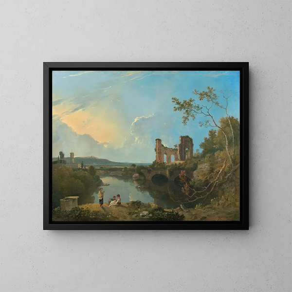 Temple de Vénus à Baïes - Richard Wilson — kehystetty taideteos seinällä