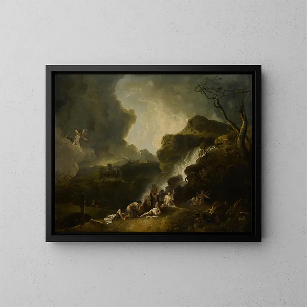La Destruction des enfants de Niobé - Richard Wilson — kehystetty taideteos seinällä