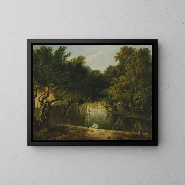 Näkymä luonnosta St Jamesin puistossa - Richard Wilson — kehystetty taideteos seinällä